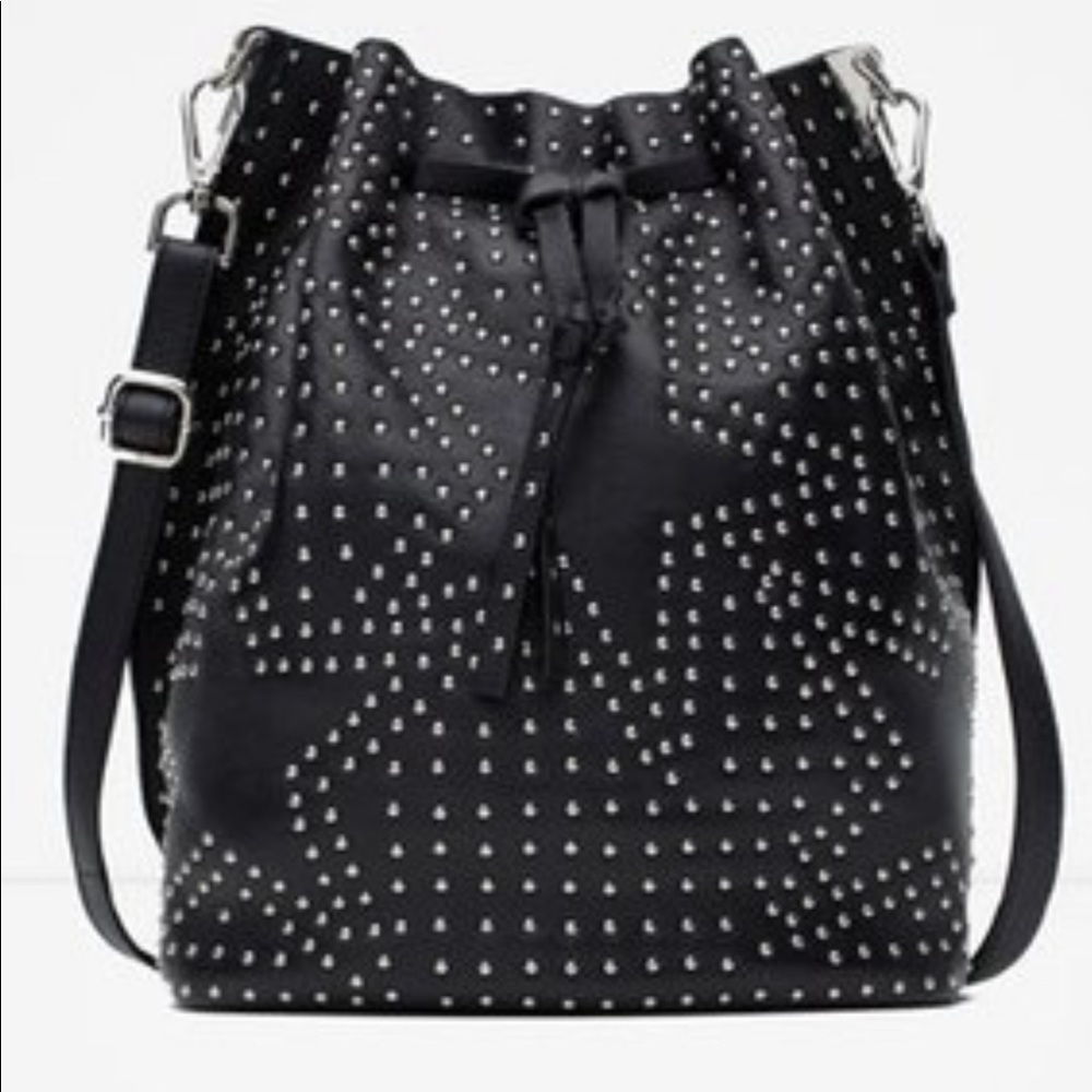 Zara Studded leather bag